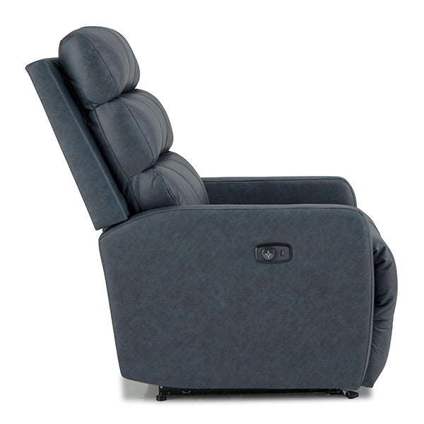 Kritisha Power Tilt Headrest Rocker Recliner L:53552-L Indigo