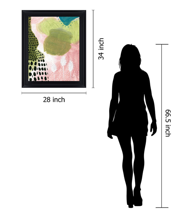 Garden Whimsy - 28" x 34" Framed Wall Art - Green