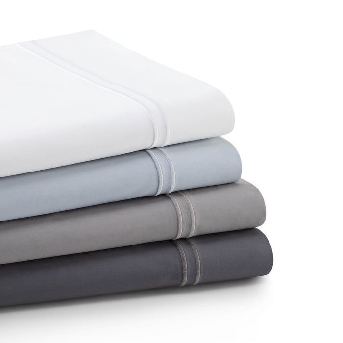 Woven Supima - Cotton Sheets - Split California King - Light Gray