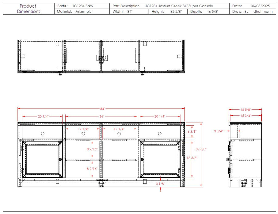 Joshua Creek 84" Super Console