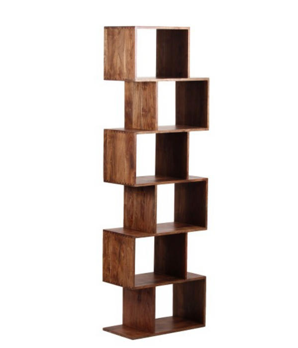 Portola Walnut 6 Cube Bookcase