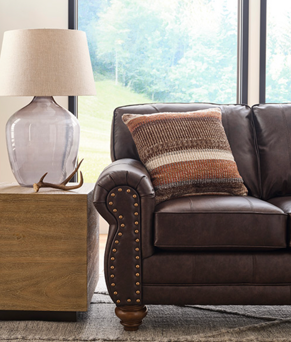 Noble Sofa Field & Stream Collection Stationary F: 75556-L Dark Brown