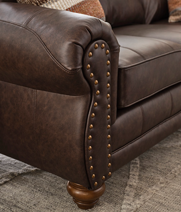 Noble Sofa Field & Stream Collection Stationary F: 75556-L Dark Brown