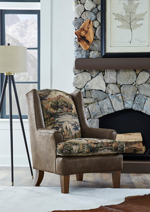 Field & Stream Andrea Wing Chair Fabric: 34769X Sierra