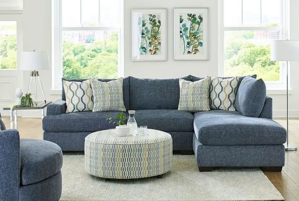 Tampa Indigo Sofa Chaise