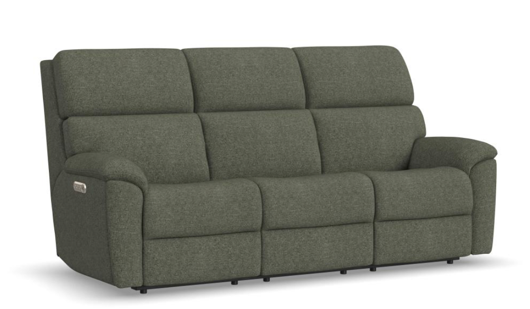 Porter Fabric Power Reclining Sofa with Console, Power Headrest, & Lumbar - 2865-63L