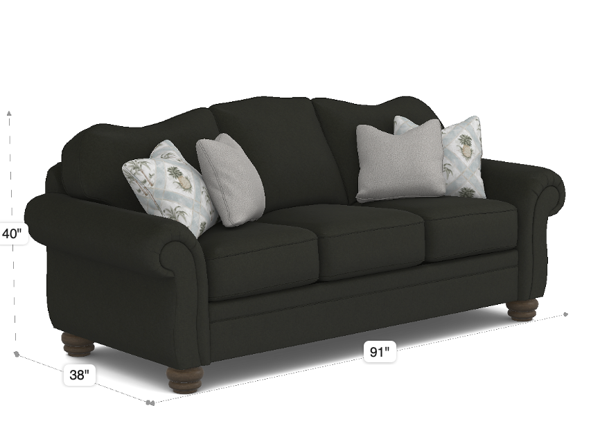 Bexley Sofa in Charcoal 029-02