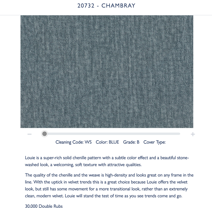 Unity Rocking Loveseat W/ Console F: 20732 Chambray