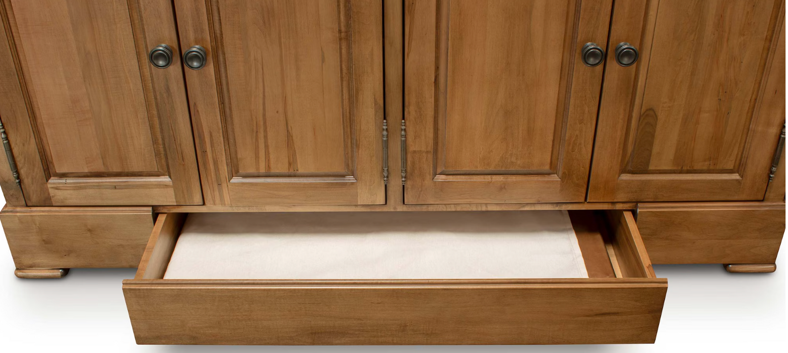 Crossbuck Live Edge Dining Table with Extendable Leaves