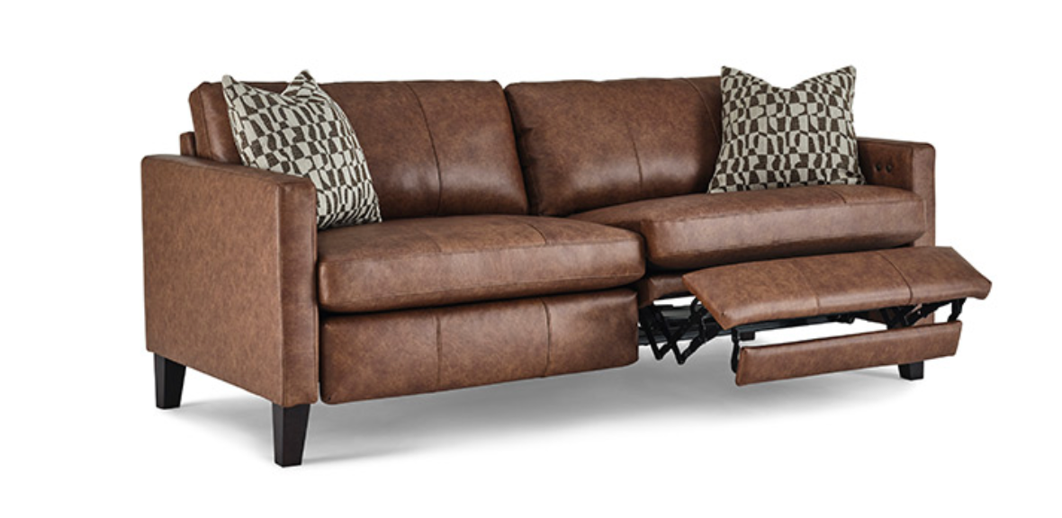 Traftly Leather Incliner Sofa