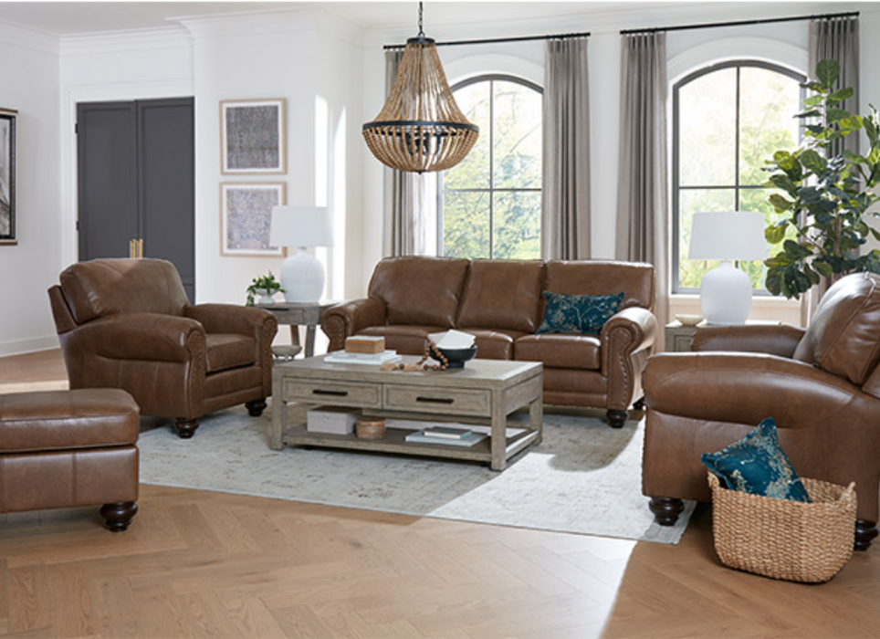 Noble Sofa Field & Stream Collection Stationary F: 75558-L Mahogany