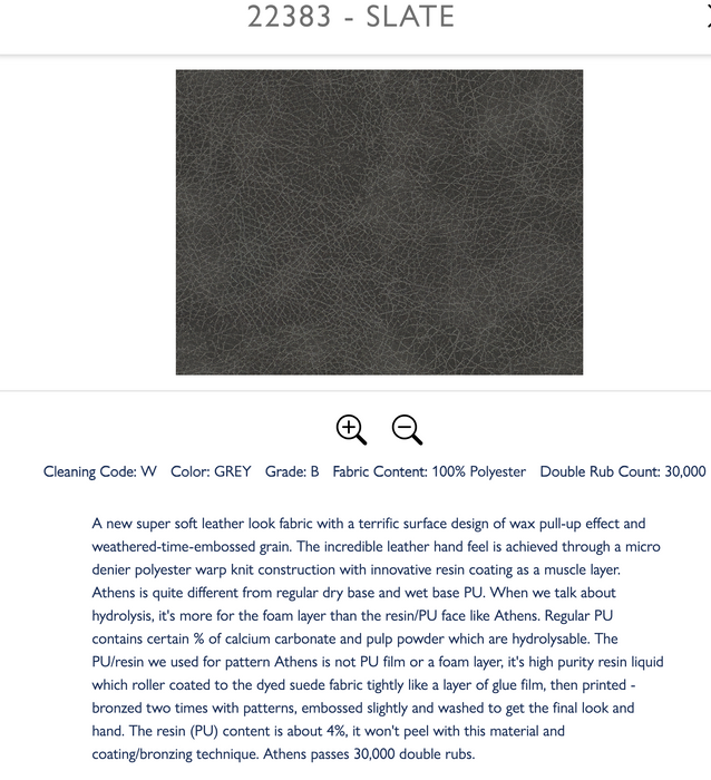 Troubadour Lift Recliner Fabric: 22383 Slate