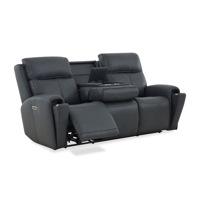 Warren - Power Reclining Sofa With Console, Power Headrest & Lumbar