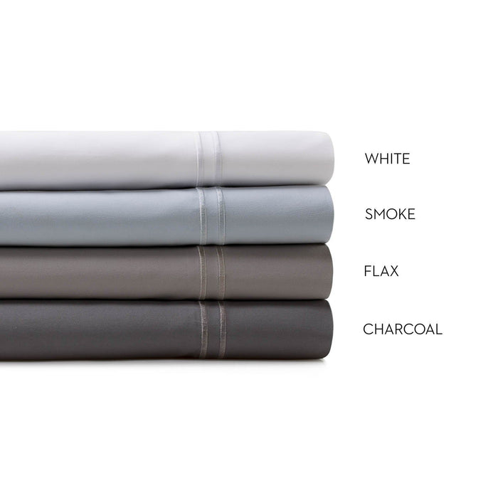 Woven Supima - Cotton Sheets - Split California King - Light Gray