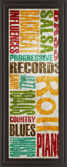 Rock & Roll By Sd Graphics Studio - 18 x 42 - Orange