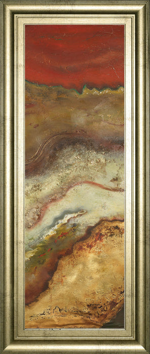 Tierra Panel Il By Patricia Pinto - Framed Print Wall Art - Light Brown