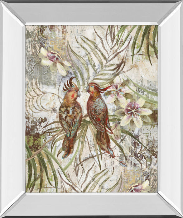 Eye To Eye By Sofi Taylor - Mirror Framed Print Wall Art - Green