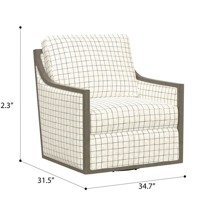 Cecily - Swivel Chair - Beige