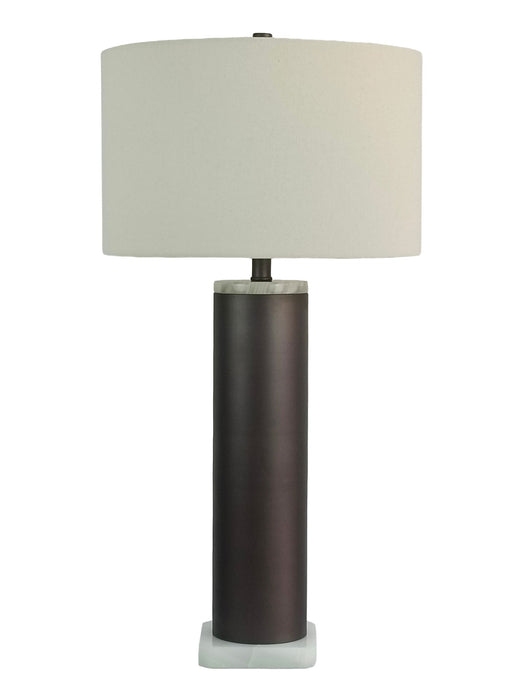 Slate Stone Metal & Jade Table Lamp (Set of 2) - Gray Slate