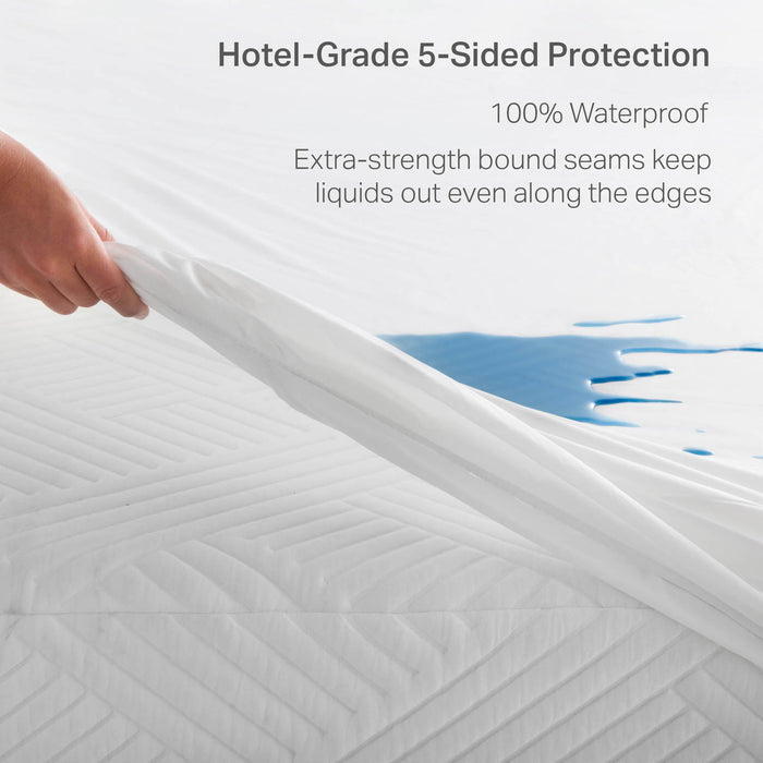 Hotel-Grade - 5-Sided Mattress Protector - Full Long