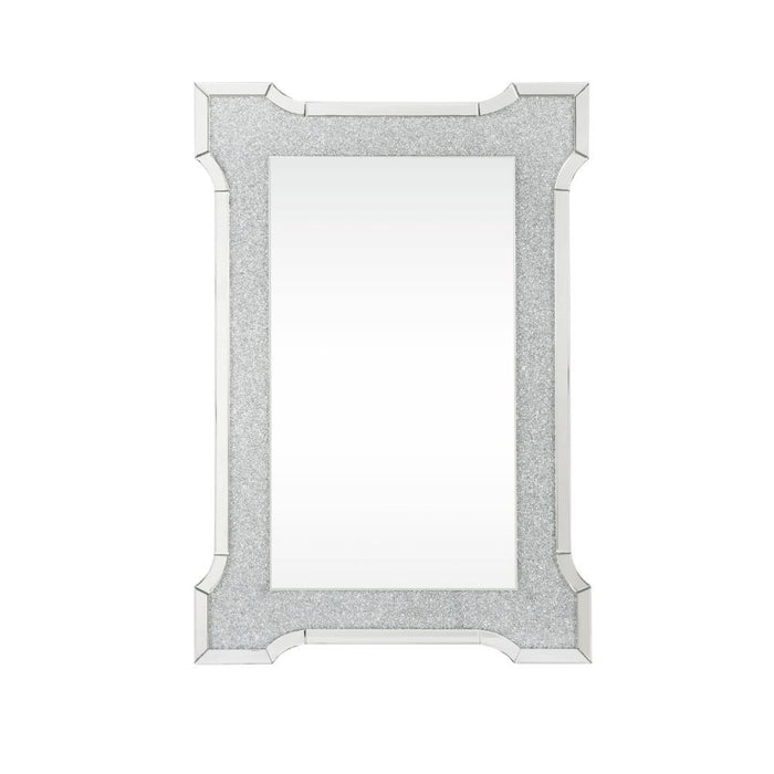 Noralie - 47" X 31" Accent Mirror With Faux Diamonds - Mirrored