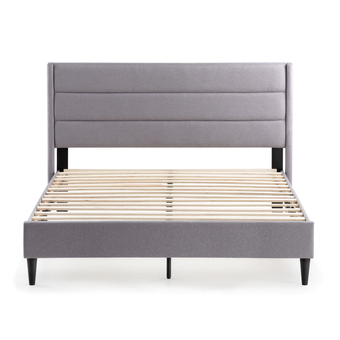 Madsen - King Platform Bed - Stone