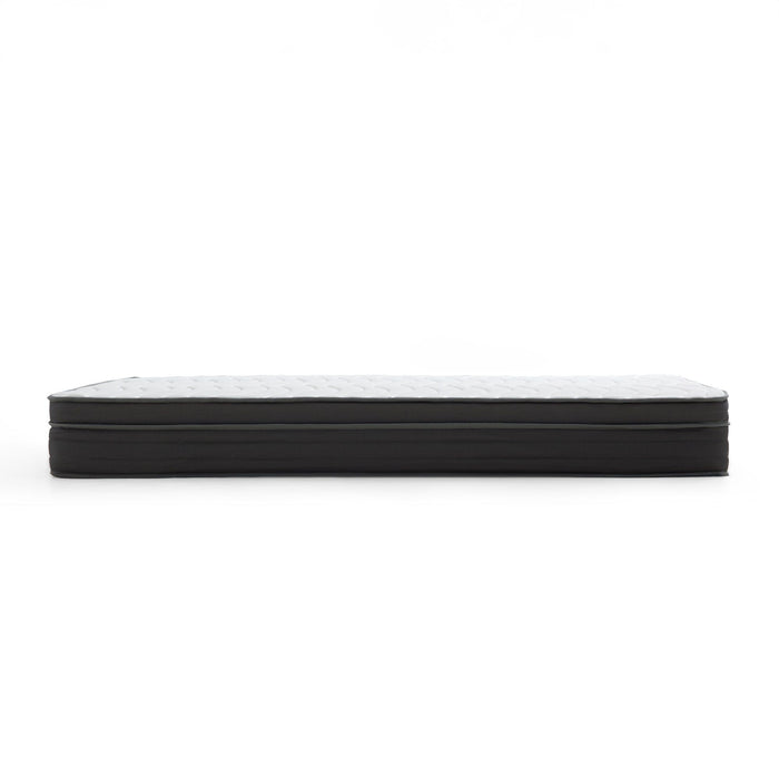 Bonnell - 10" Twin Long Hybrid Spring Gel Memory Foam Mattress - Gray