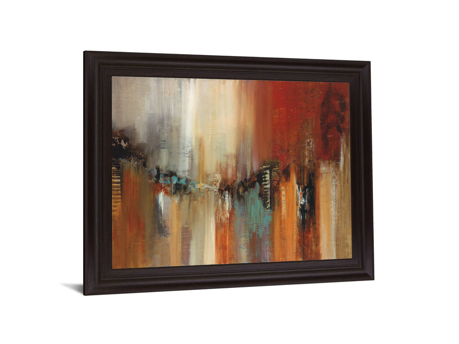 Fiery Skyline - 28" x 34" Framed Wall Art