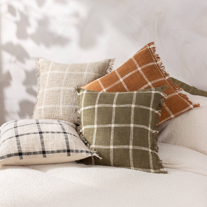 Beni Cushion Ginger/Natural: Ginger/Natural / Polyester Filled / 45 x 45cm
