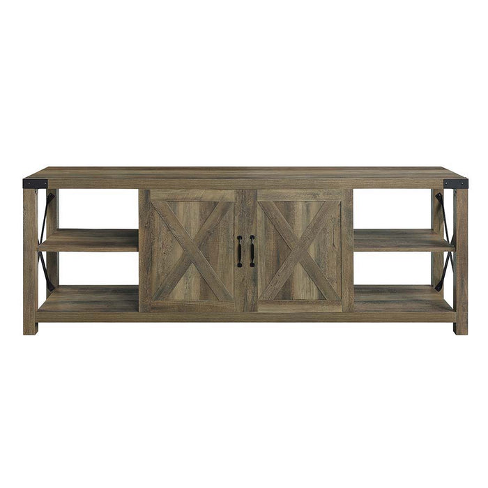 Abiram - TV Stand - Rustic Oak