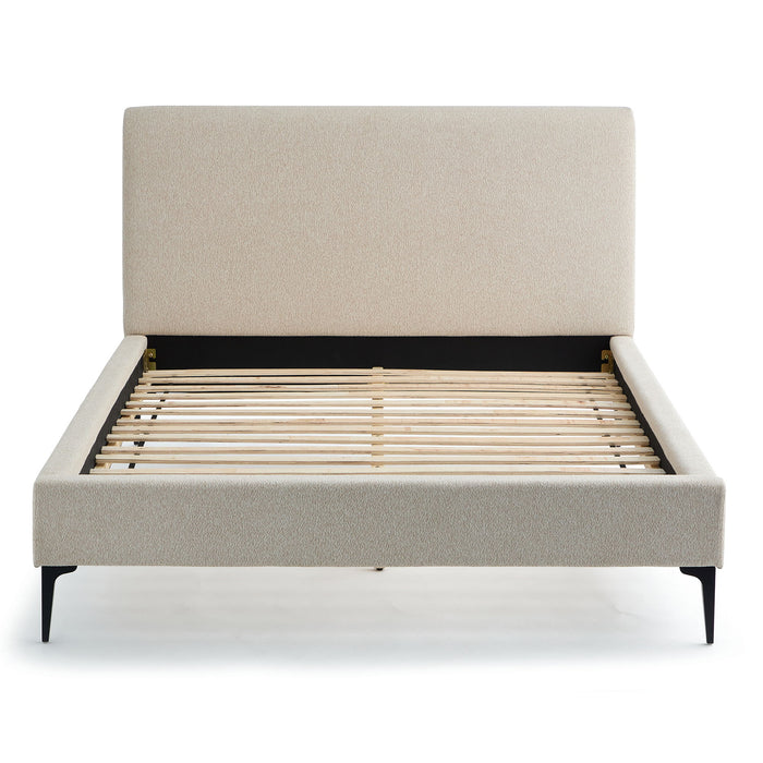 Anderson - Queen Platform Bed - Beige