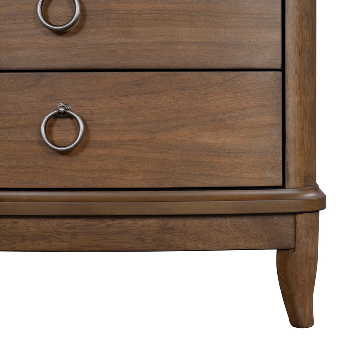 Bellevue - 3-Drawer Nightstand - Whiskey Brown