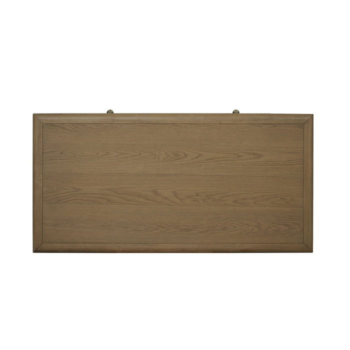 Reed - Rectangular Coffee Table With Casters - Driftwood Oak