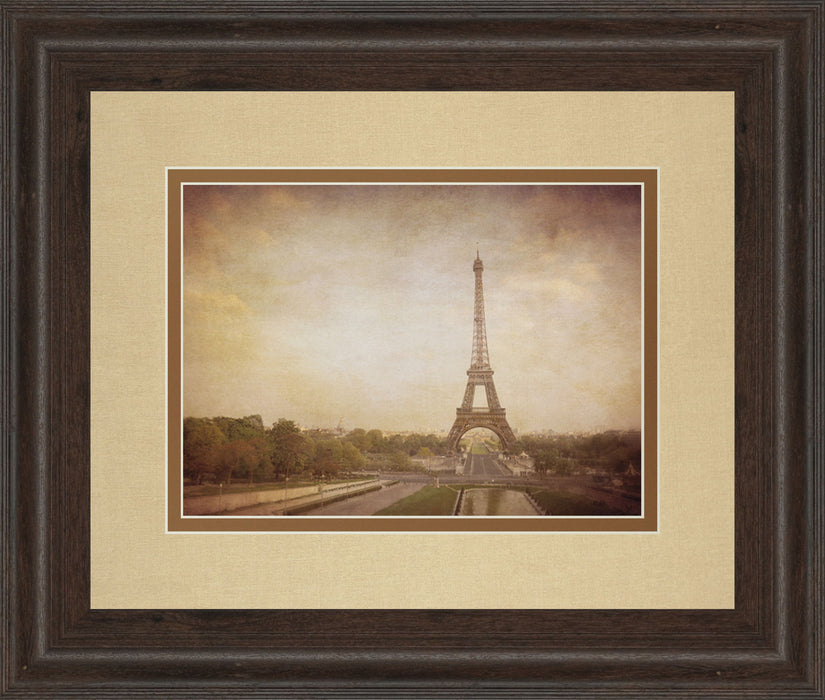 Tour De Eiffel By H. Jacks - Framed Print Wall Art - Light Brown