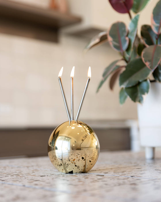 Neva Vase, Gold Metallic Candle Holder [x6 Vases]