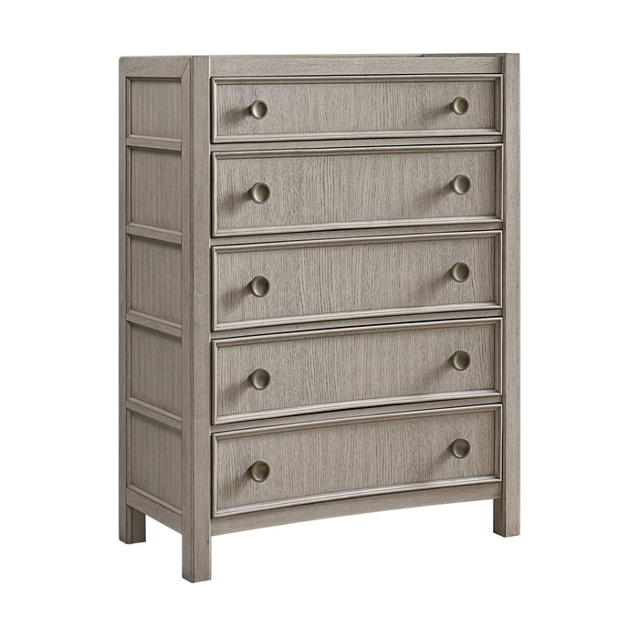 Coronado - 5-Drawer Chest With Felt- And Cedar-Lined Drawers - Khaki