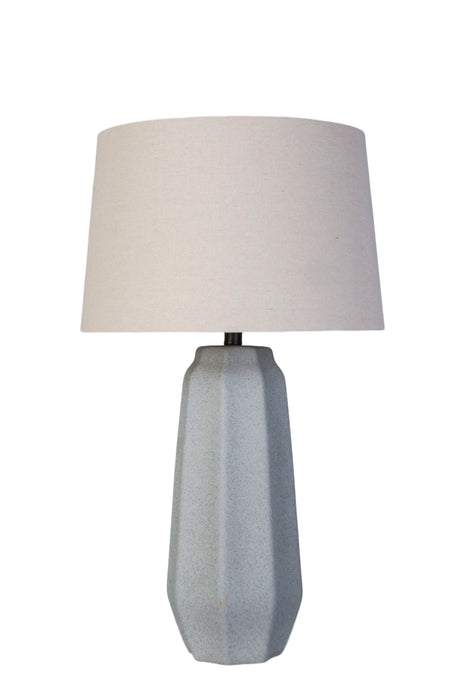 Speckled Stone Ceramic Table Lamp (Set of 2) - Speckled Soft Stone