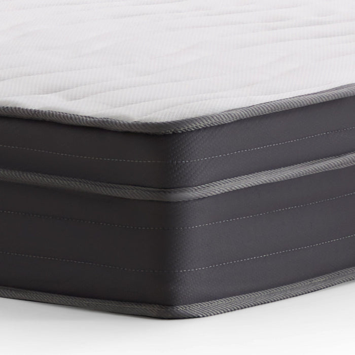 Bonnell - 10" Twin Hybrid Spring Gel Memory Foam Mattress - Gray