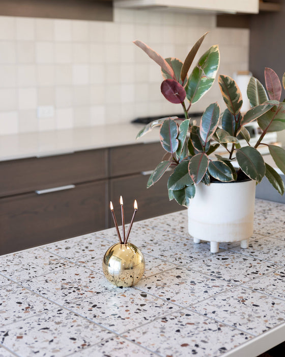 Neva Vase, Gold Metallic Candle Holder [x6 Vases]