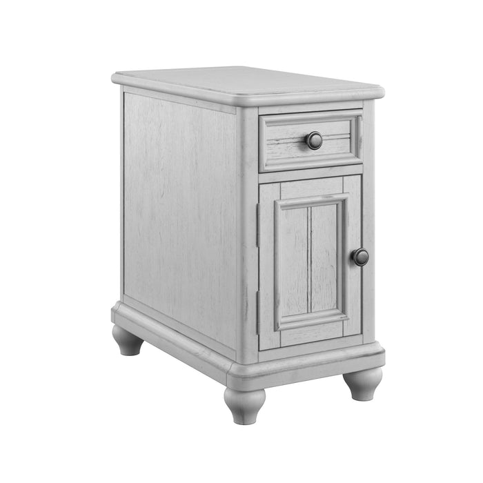 New Haven - Chairside Table - Oyster Shell
