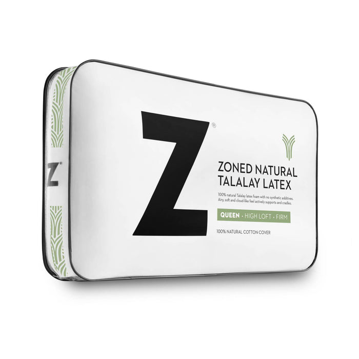 Zoned - Talalay Latex High Loft Firm Pillow - King
