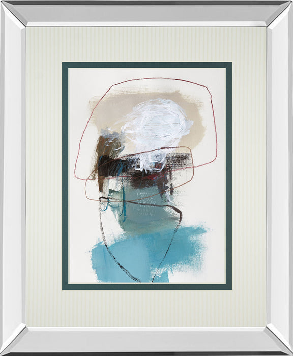 In The Middle II By Barnes Mirrored Frame - Beige