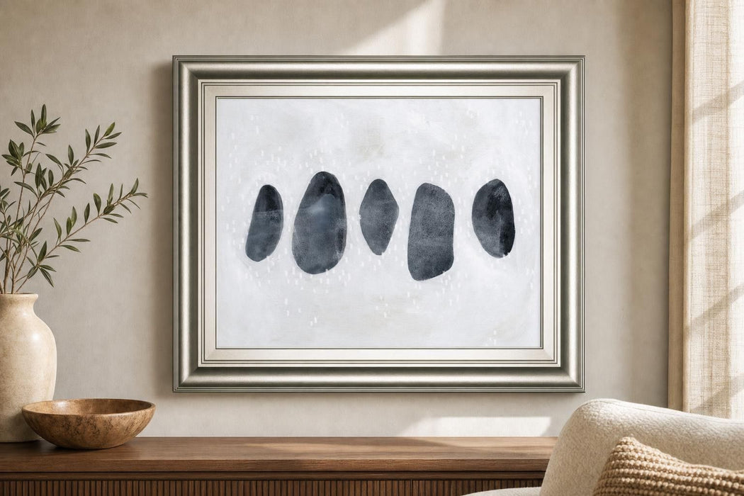 22x26 Stone Collection II By Emma Scarvey - Dark Gray