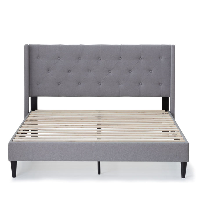 Drake - Twin Platform Bed - Stone