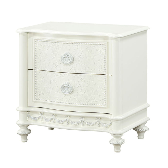 Dorothy - Nightstand With 2 Drawers - Ivory