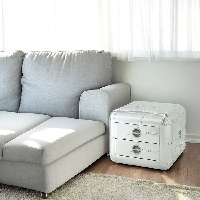 Brancaster - 22" End Table - Aluminum