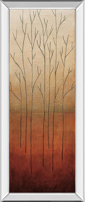 Branch Rouge II By Eve - Mirrored Frame Wall Art - Light Brown