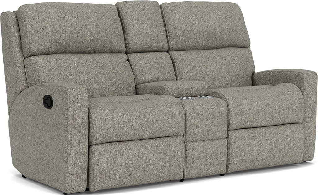 Catalina - Reclining Loveseat With Console - Gray