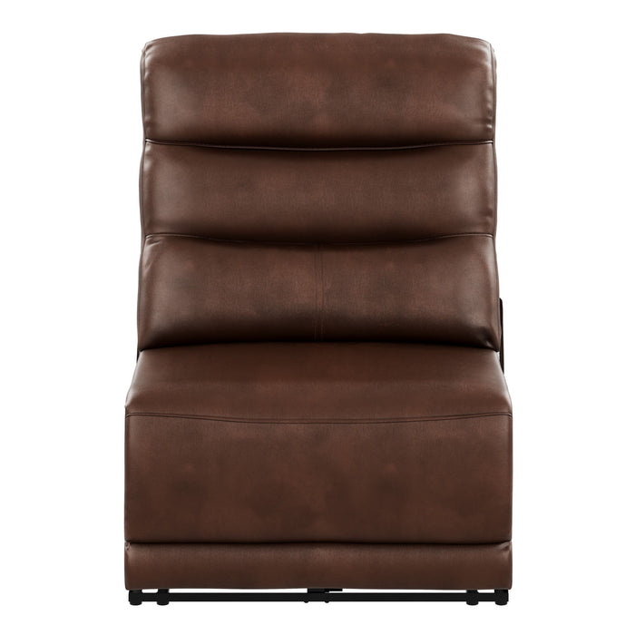 Duluth - Dual Power Armless Recliner - Porter Brown