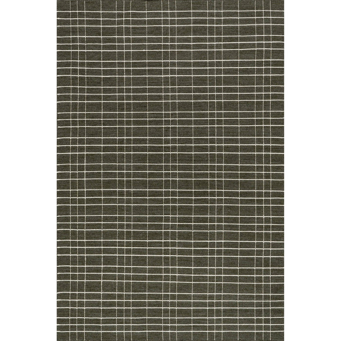 Charlie Plaid Wool Area Rug: Blue / Rectangle / 8' x 10'